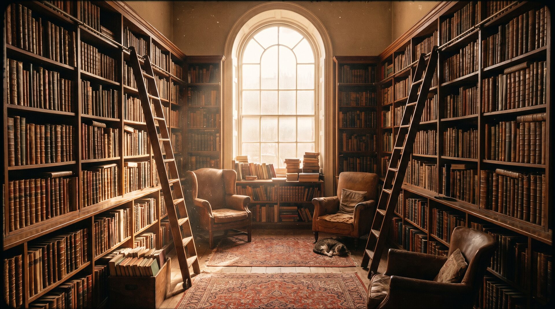 PATINA – atmosphärisches Antiquariat mit alten Ledereinbänden