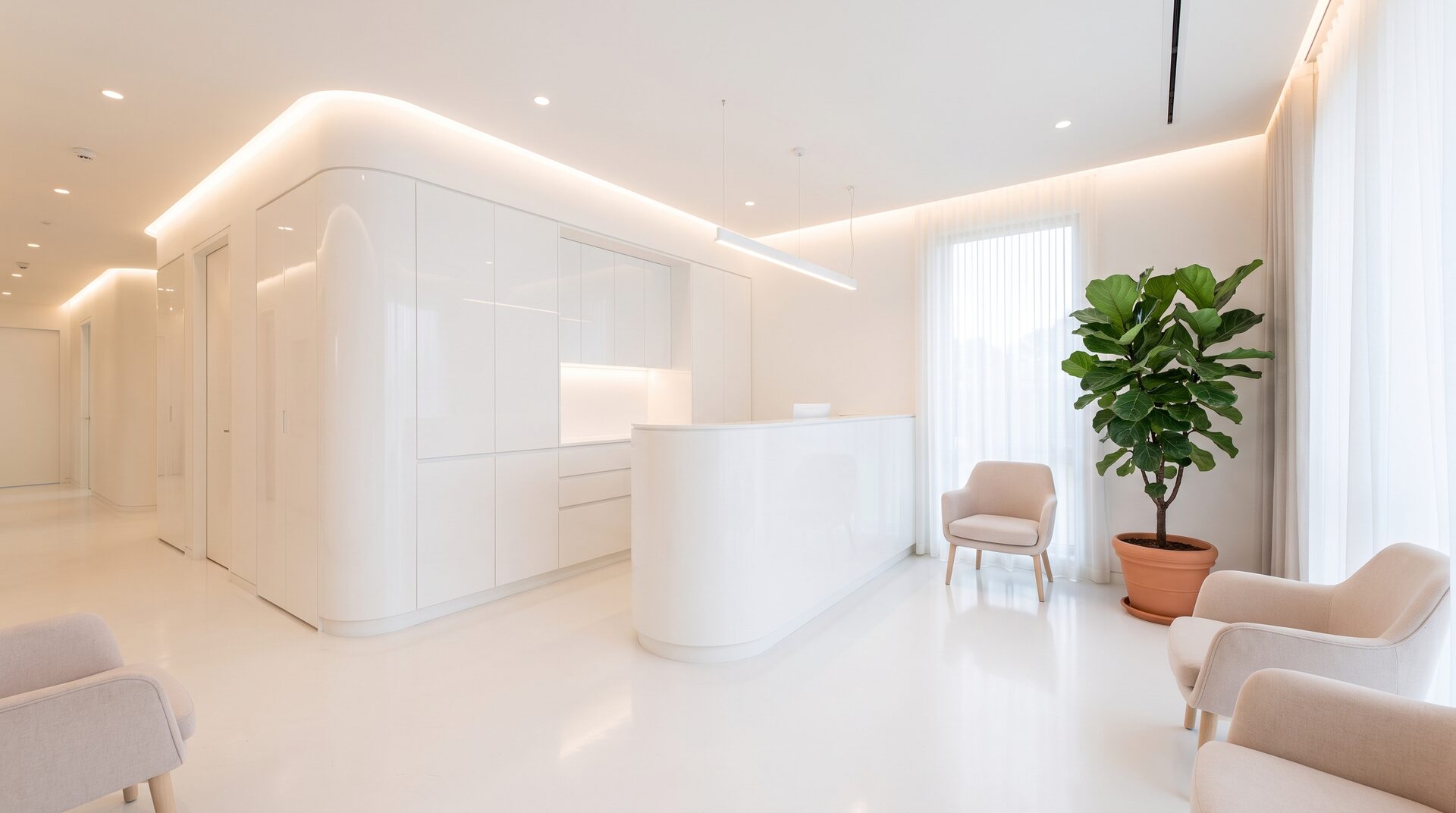 HAUTNAH – helle minimalistische Dermatologie-Praxis