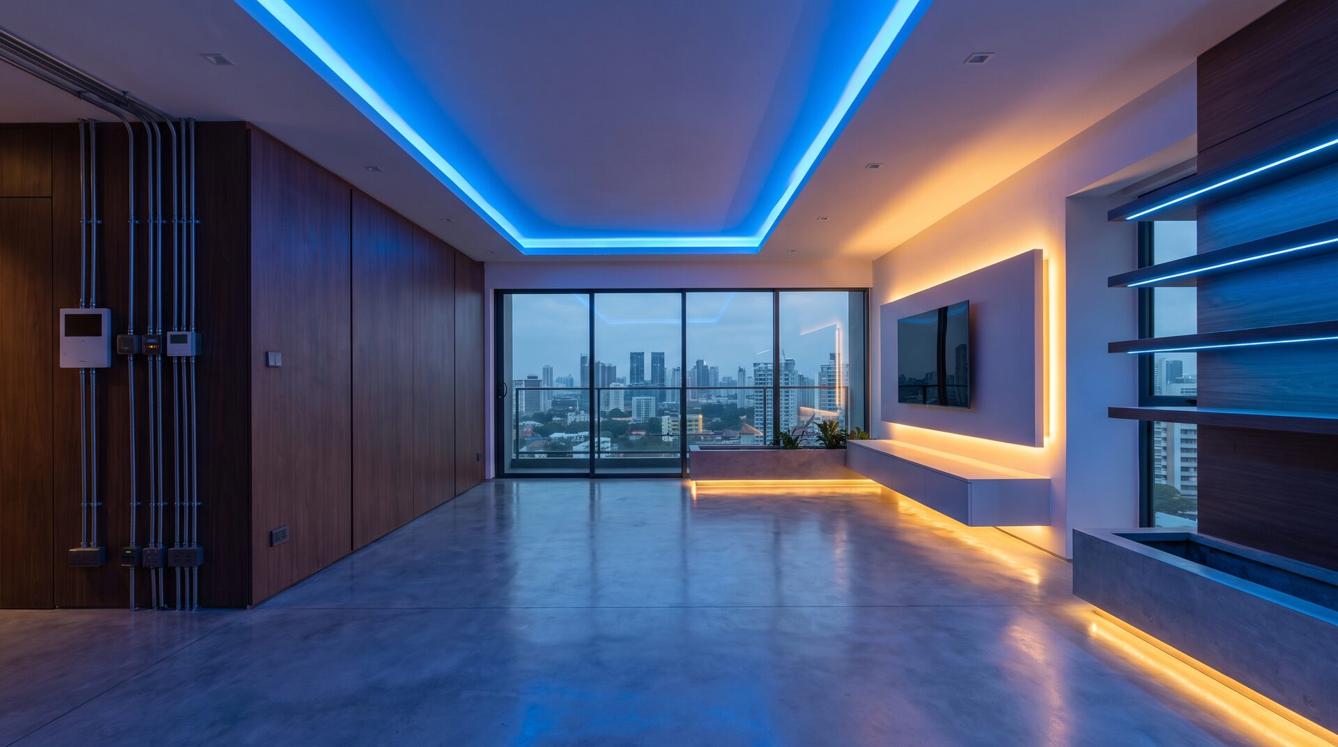 VOLT – modernes Smart Home mit leuchtenden LED-Akzenten