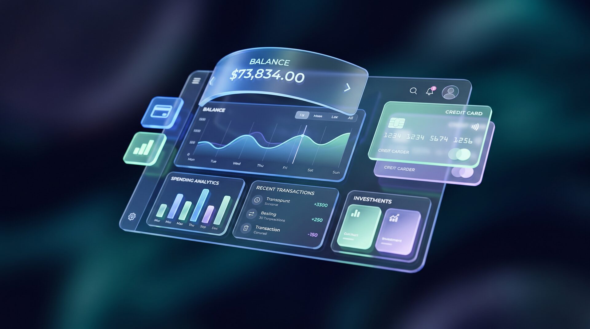 MONERA – Fintech-App-UI im Phone-Mockup