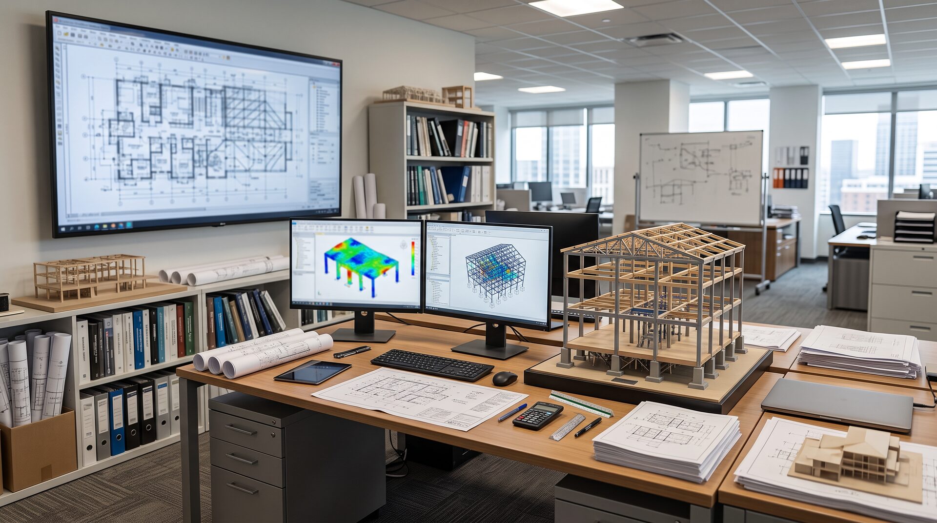 TRAGWERK – Baustelle mit Betonstruktur und sichtbarer Bewehrung