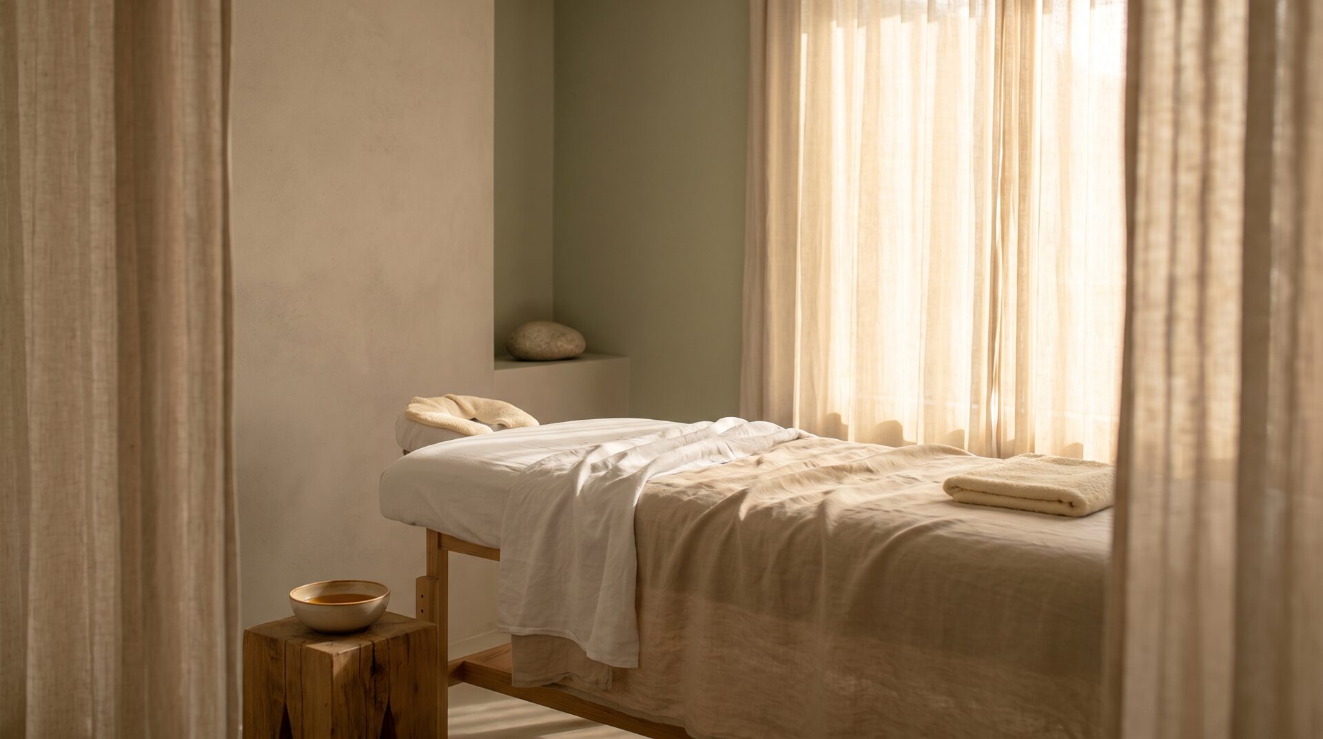 STILLE – ruhiger Massage-Behandlungsraum