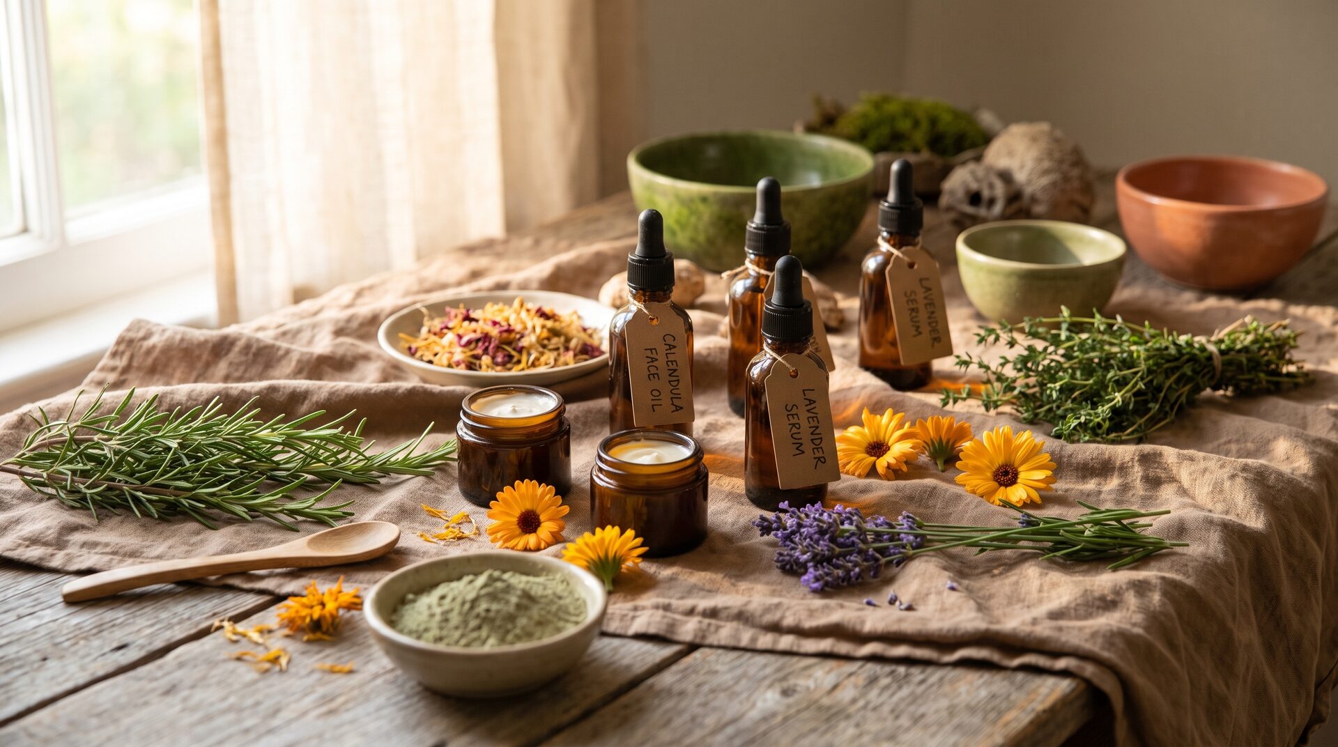 WILDROH – botanische Naturkosmetik-Stillleben