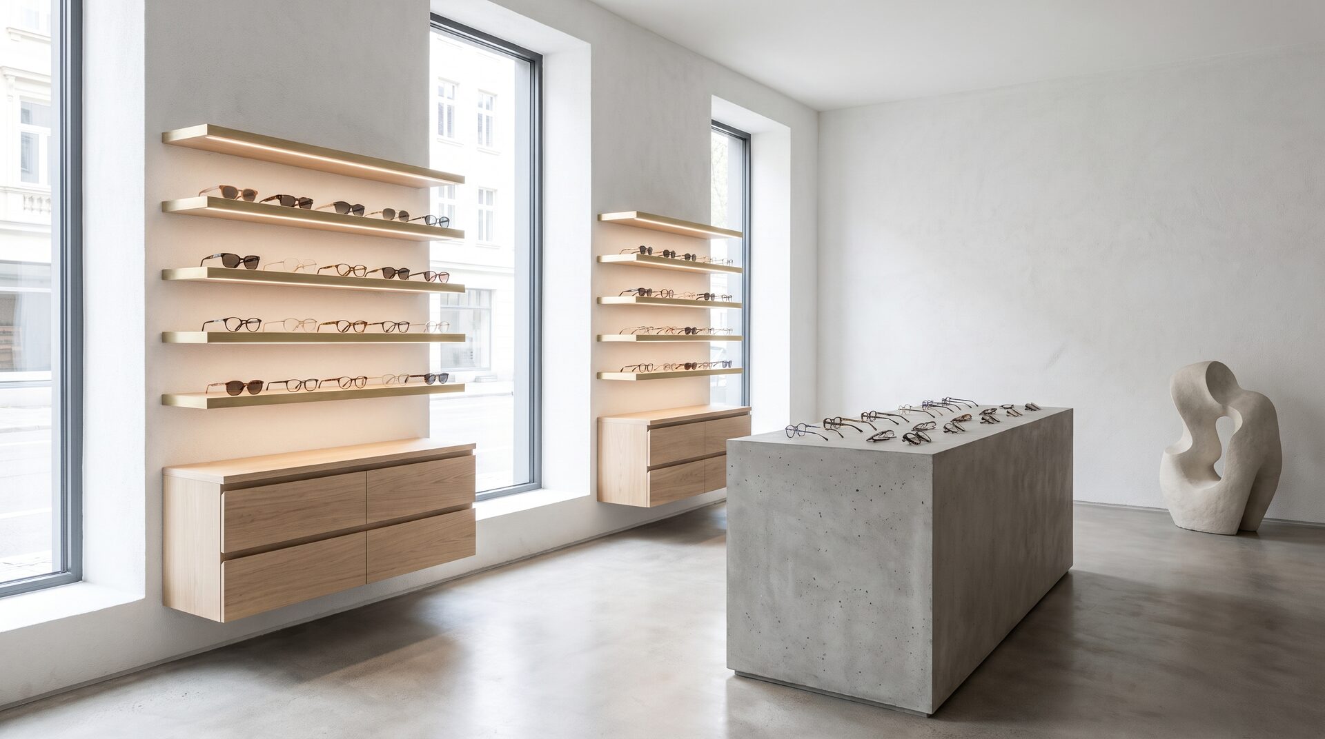 SEHWERK – minimalistische Optiker-Boutique mit Designerbrillen