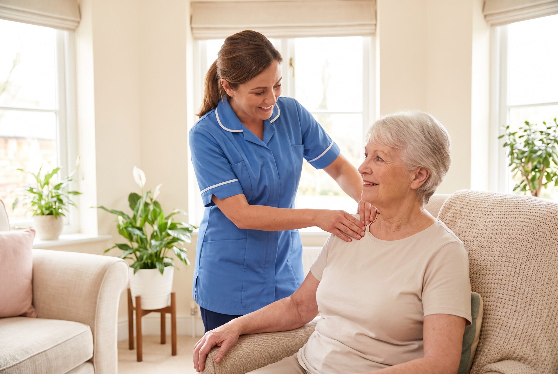 Physiotherapeutin behandelt eine Patientin in der PULS-Praxis