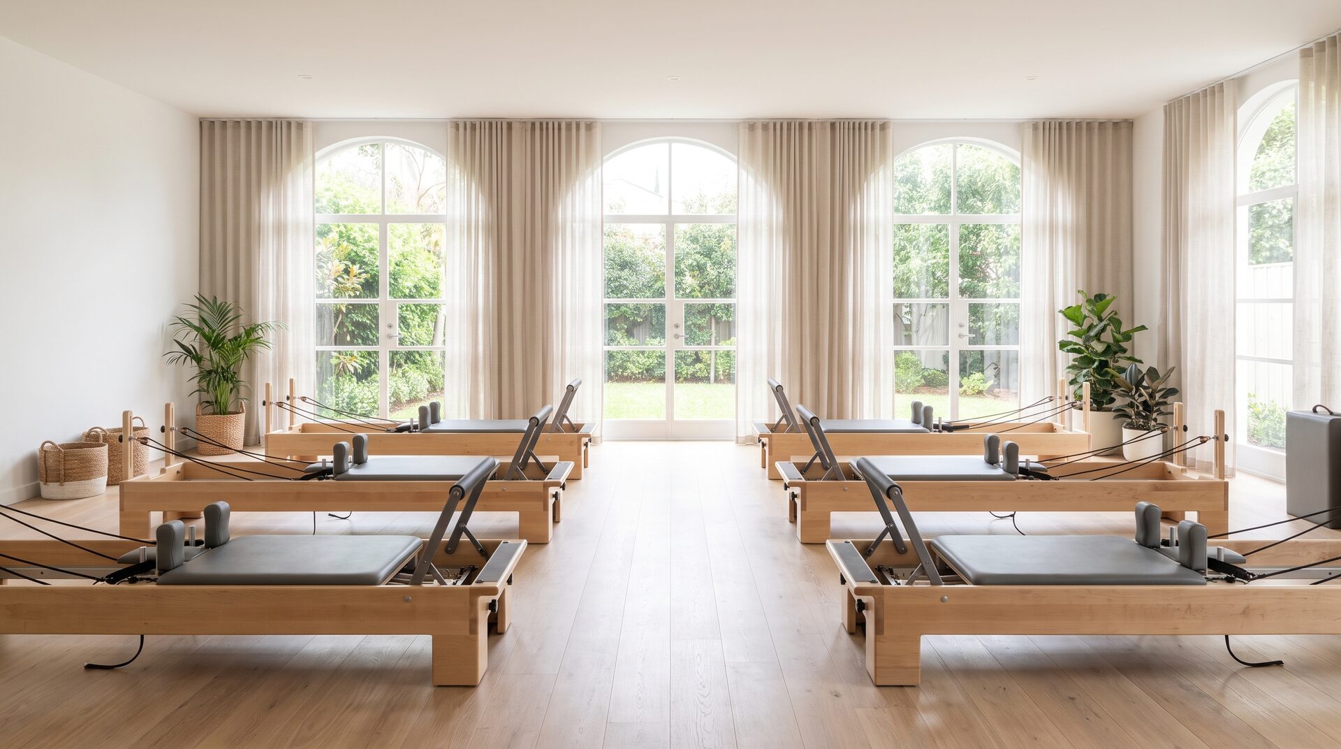 MITTE – helles Pilates-Studio mit Reformer-Geräten und Tageslicht