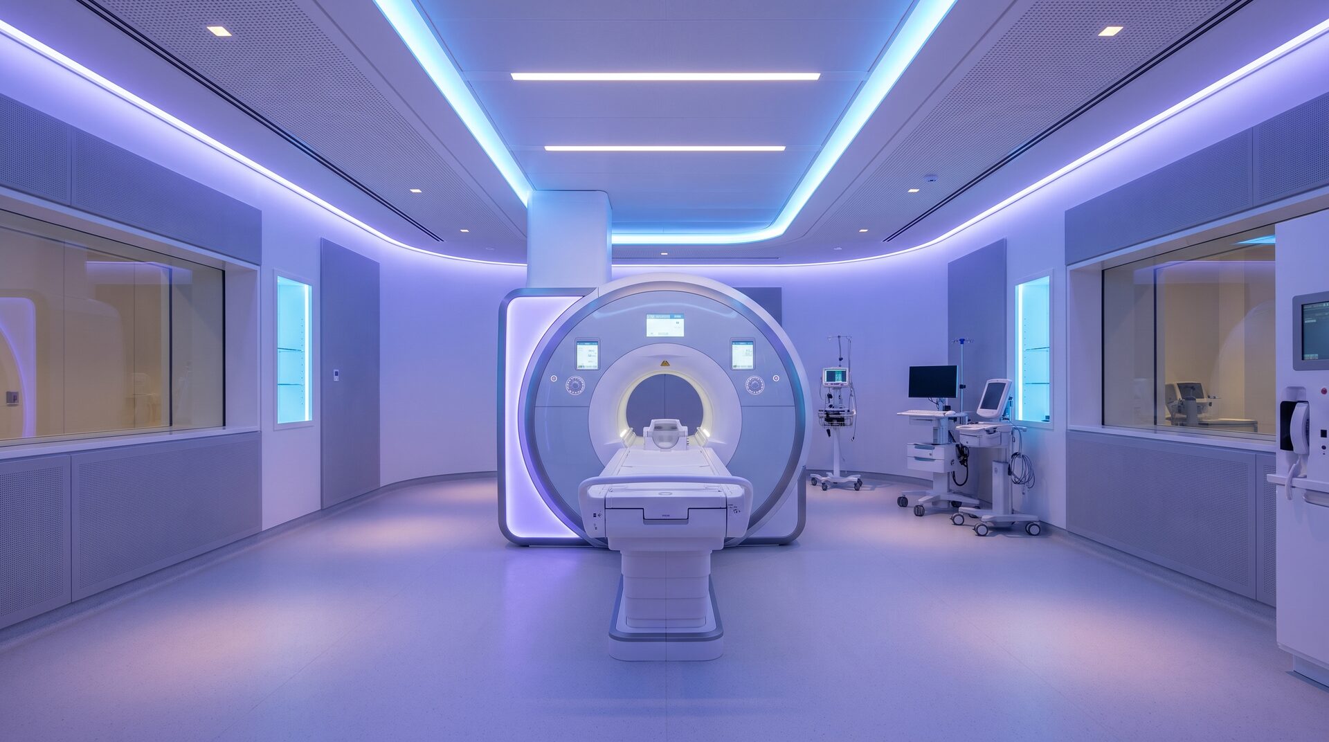 DURCHBLICK – modernes MRI-Gerät in einem hellen radiologischen Untersuchungsraum