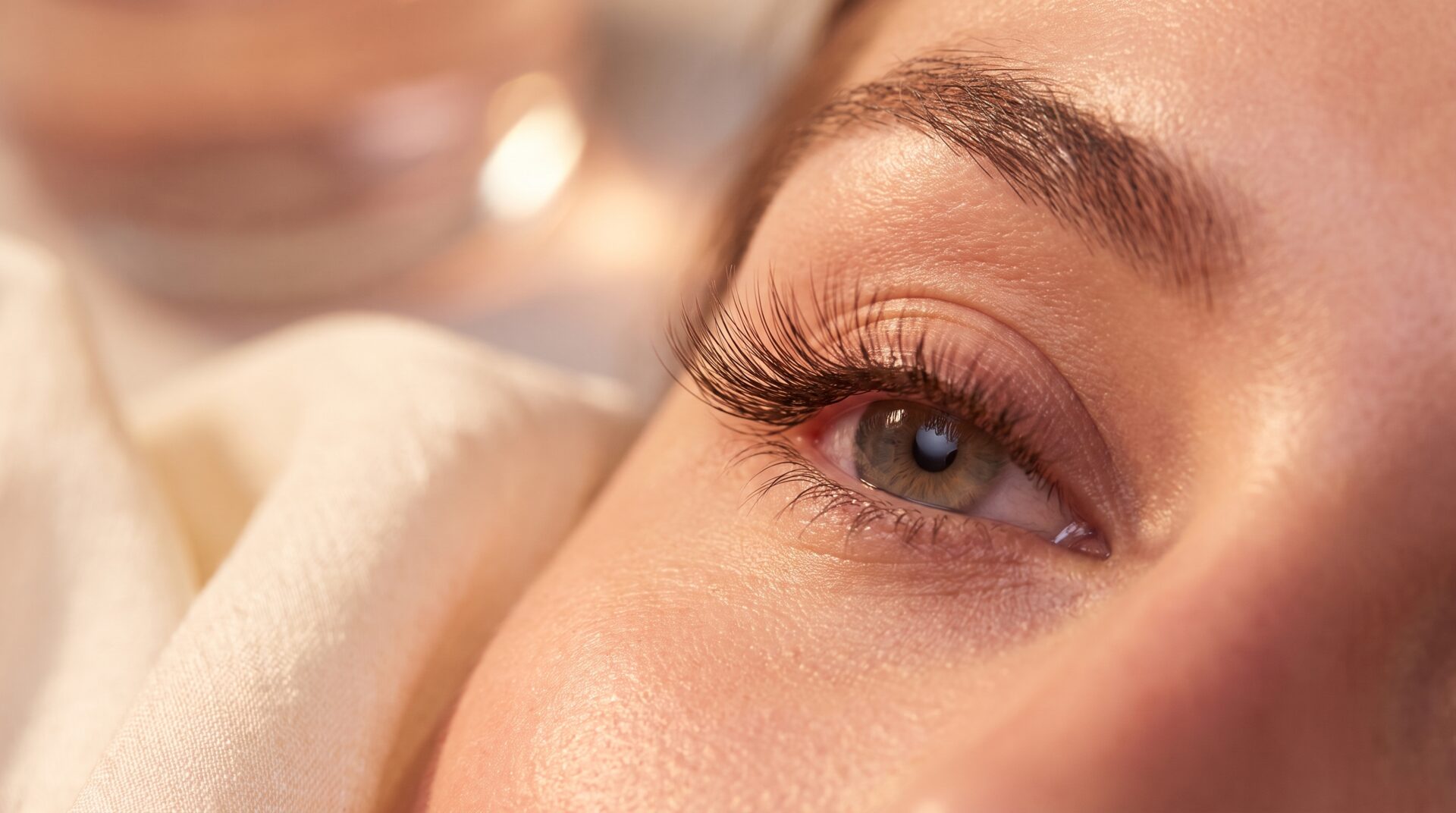 FLUTTER – Makro Auge mit Volume-Wimpernverlängerung